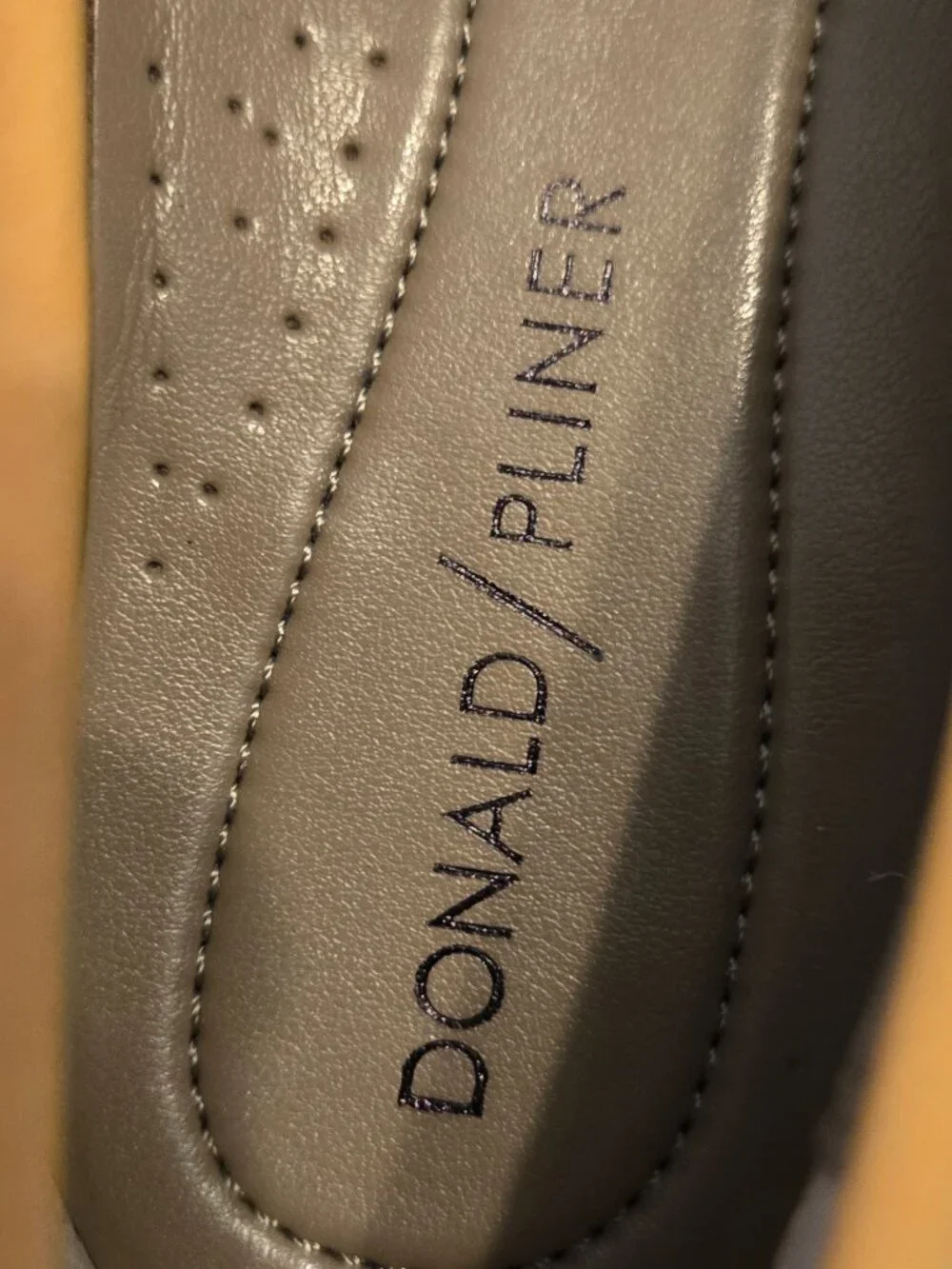 NWOT Donald Pliner Loafers with Silver Accent Buckle - 6M